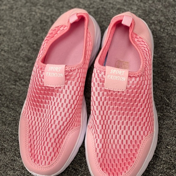 Shoes - Women's Pink Slip-On Shoes